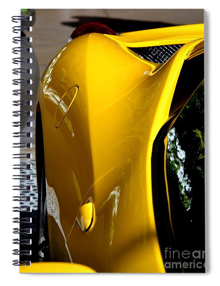  Spiral Notebook featuring the photograph Santana Row Exotic Cars #40 by Dean Ferreira
