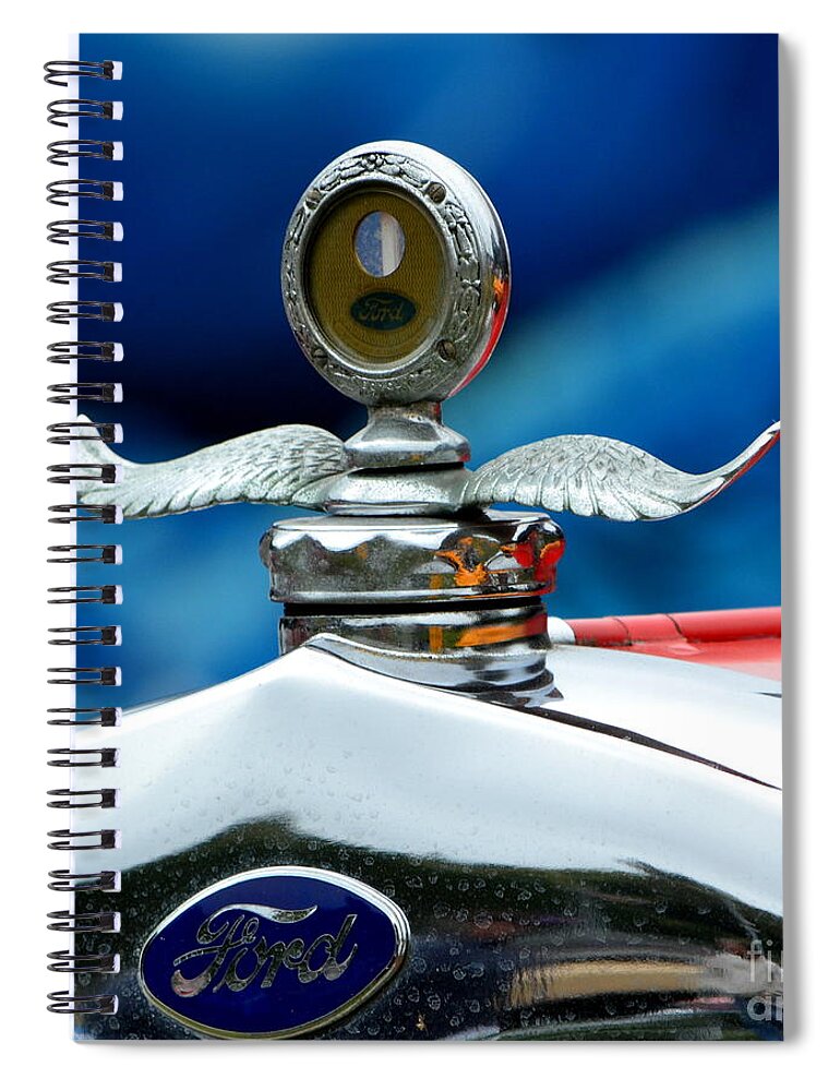 Ford Spiral Notebook featuring the photograph Classic Ford Detail #5 by Dean Ferreira