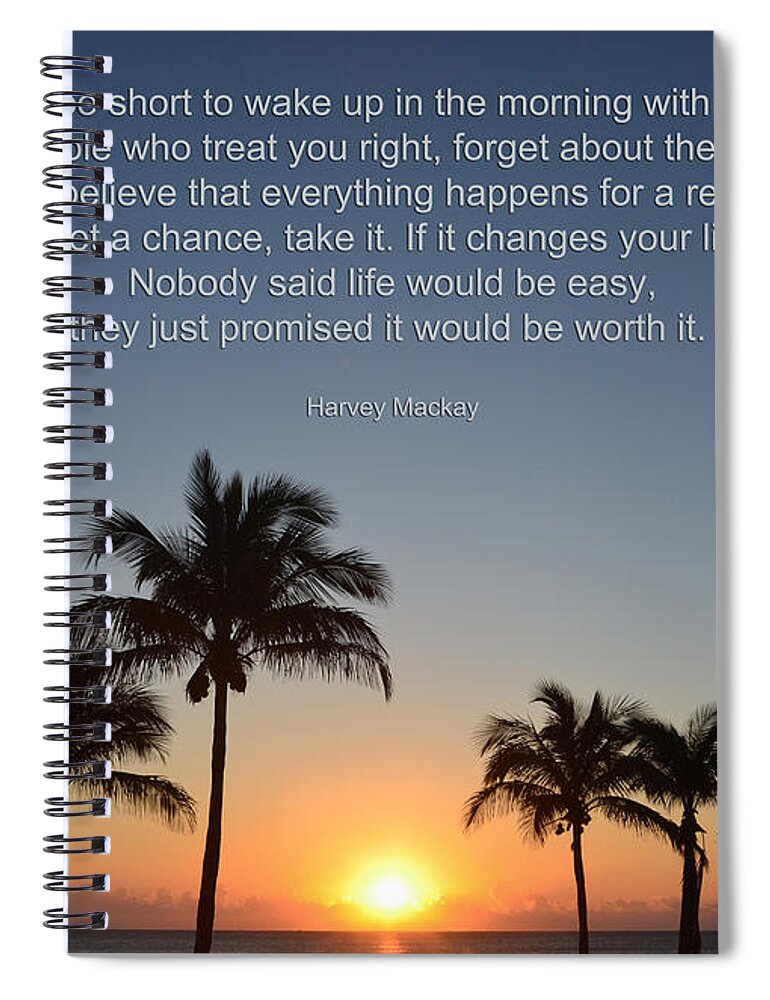  Spiral Notebook featuring the photograph 42- No Regrets by Joseph Keane