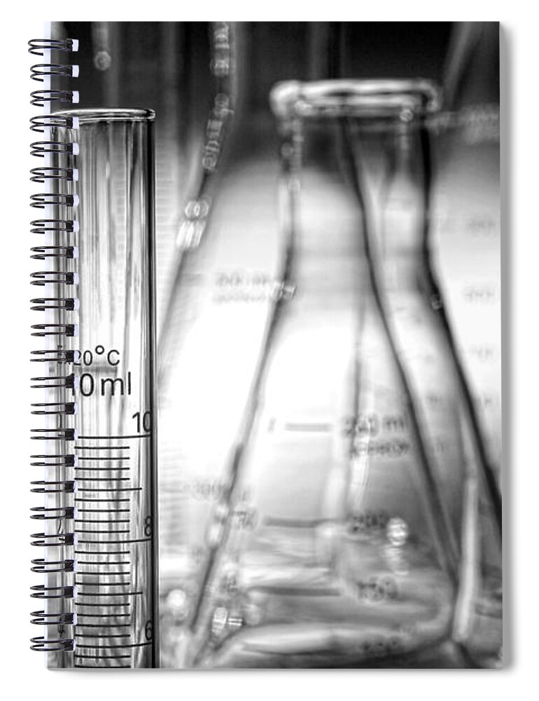 Lab Spiral Notebook featuring the photograph Laboratory Equipment in Science Research Lab #45 by Science Research Lab