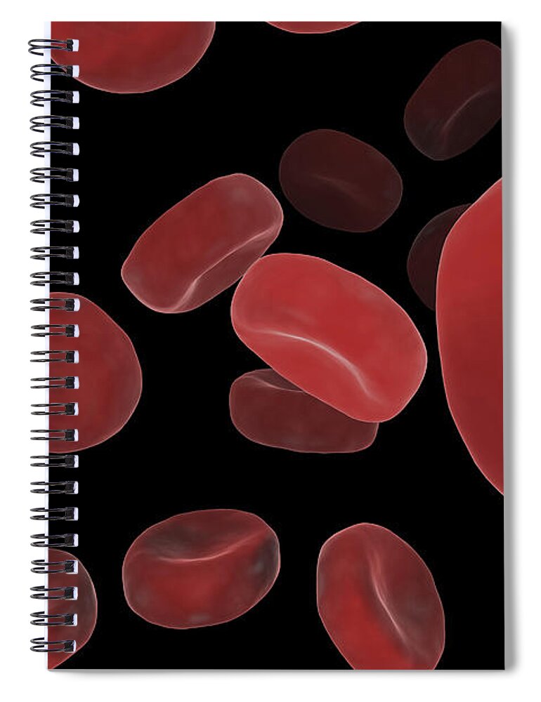Cells Spiral Notebook featuring the photograph Red Blood Cells #52 by Science Picture Co