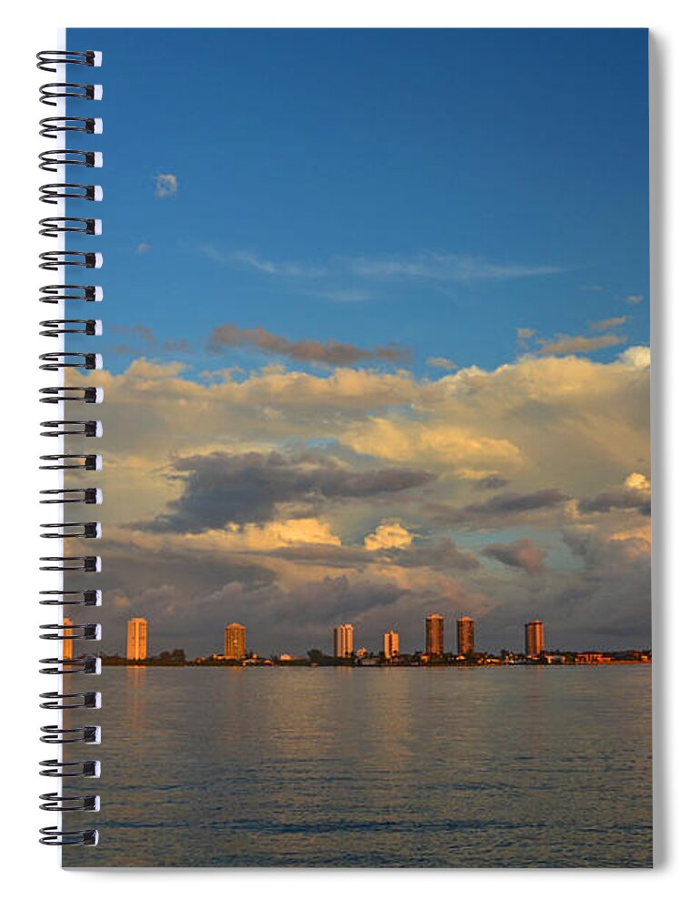  Spiral Notebook featuring the photograph 46- Storm Front by Joseph Keane