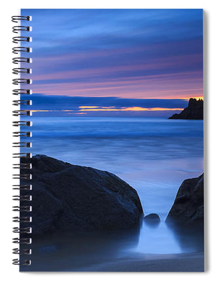 Campelo Spiral Notebook featuring the photograph Campelo Beach Galicia Spain by Pablo Avanzini