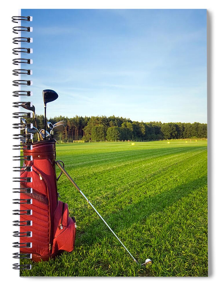 Golf Spiral Notebook featuring the photograph Golf gear #5 by Michal Bednarek