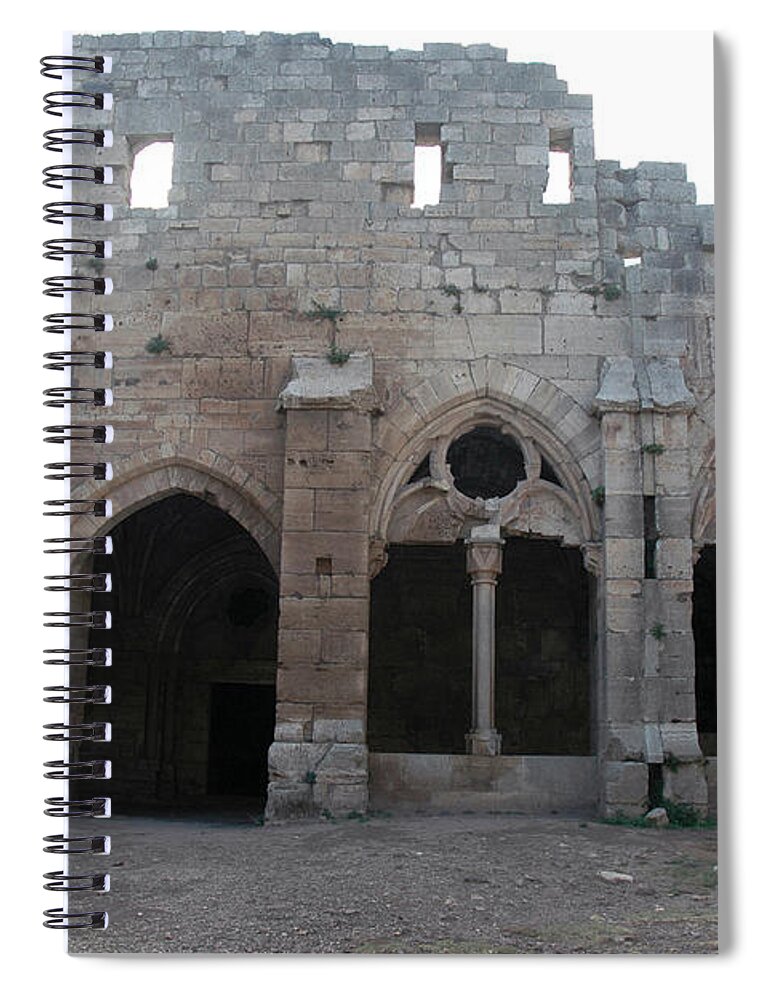 Syria Spiral Notebook featuring the photograph Krak Des Chevaliers, Syria #5 by Catherine Ursillo