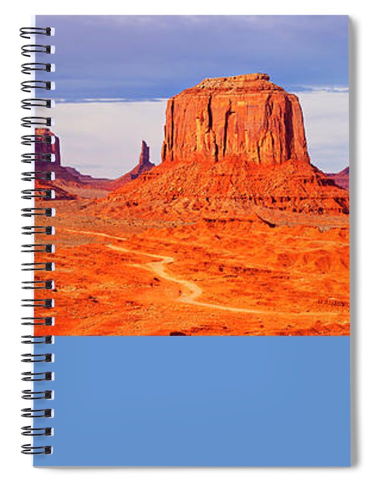 Monument Valley Spiral Notebook featuring the photograph Monument Valley by Brian Jannsen
