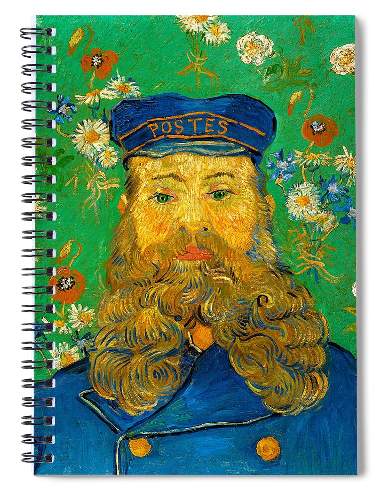 Vincent Van Gogh Spiral Notebook featuring the painting Portrait Of Joseph Roulin #5 by Vincent Van Gogh