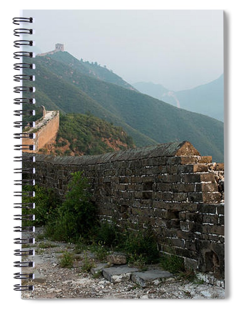 Chinese Culture Spiral Notebook featuring the photograph The Great Wall Of China #5 by Keith Levit / Design Pics