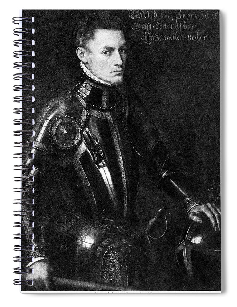 16th Century Spiral Notebook featuring the painting William I (1533-1584) #5 by Granger
