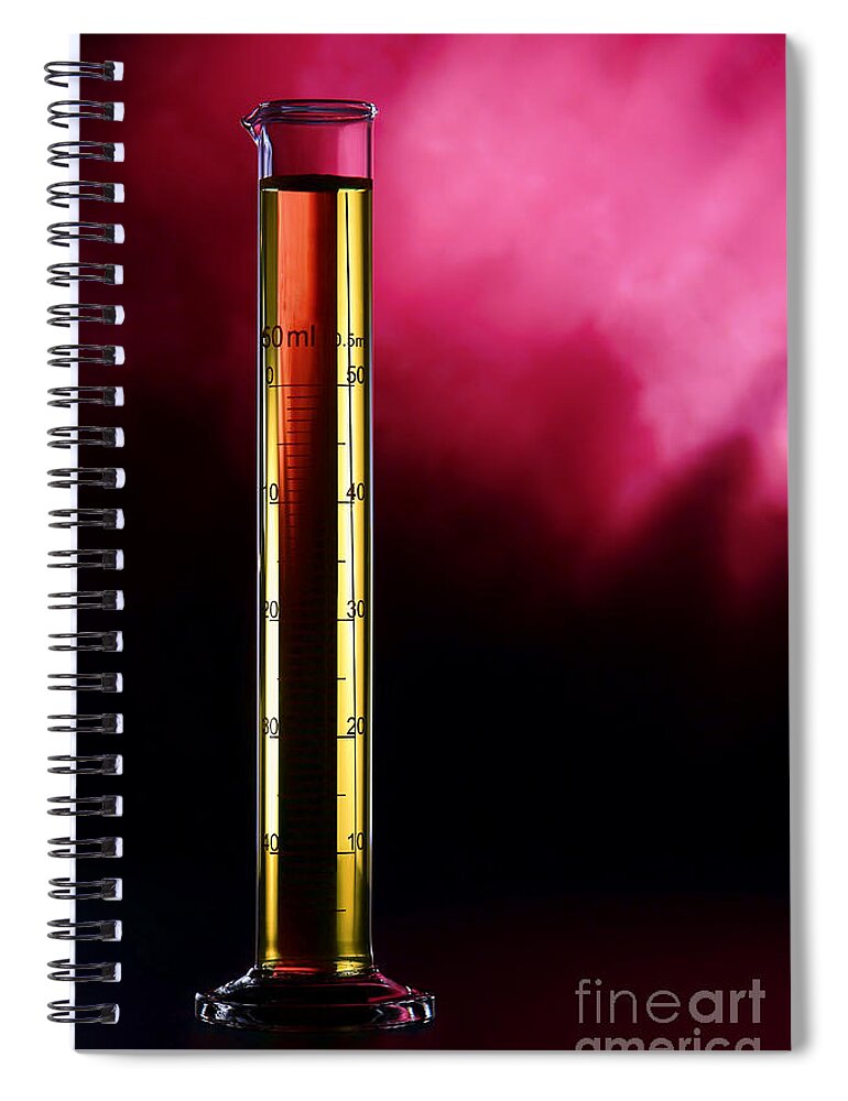 Background Spiral Notebook featuring the photograph Laboratory Equipment in Science Research Lab #50 by Science Research Lab