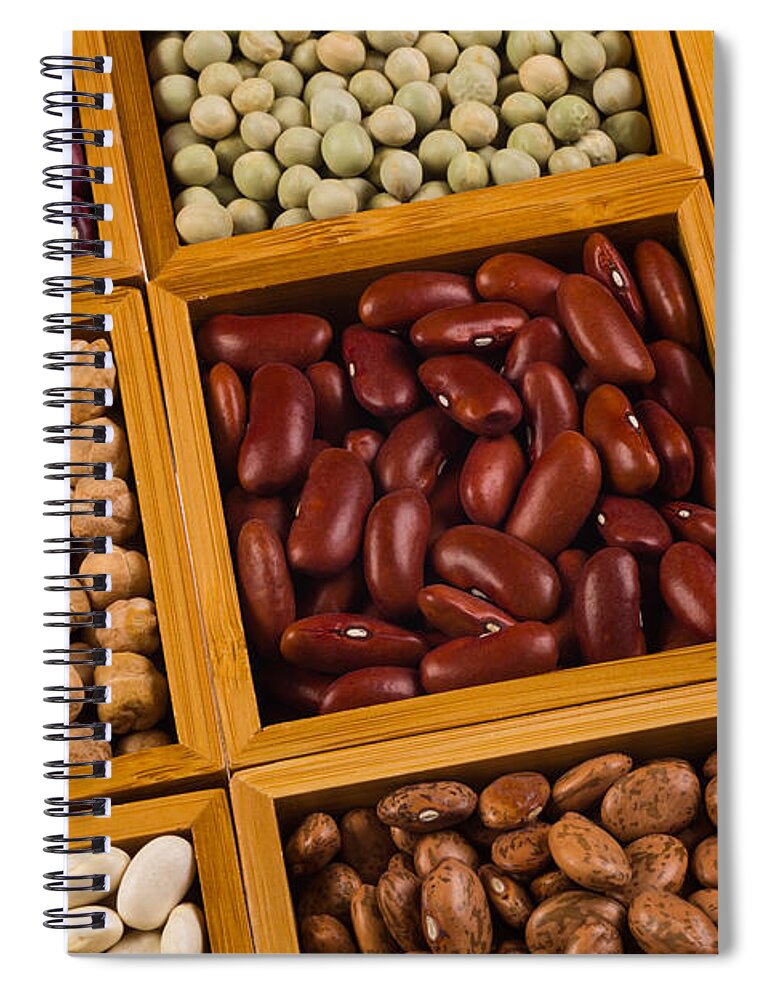 Agricultural Spiral Notebook featuring the photograph Boxes of beans #6 by Raul Rodriguez