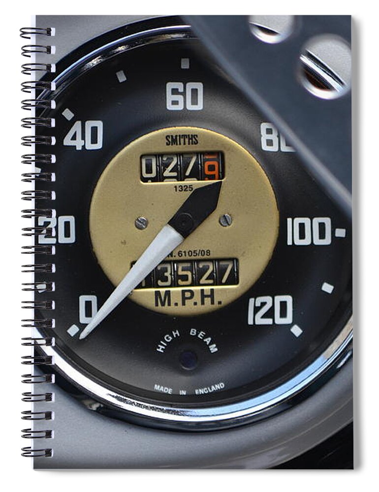 Sports Car Spiral Notebook featuring the photograph California Mille #4 by Dean Ferreira