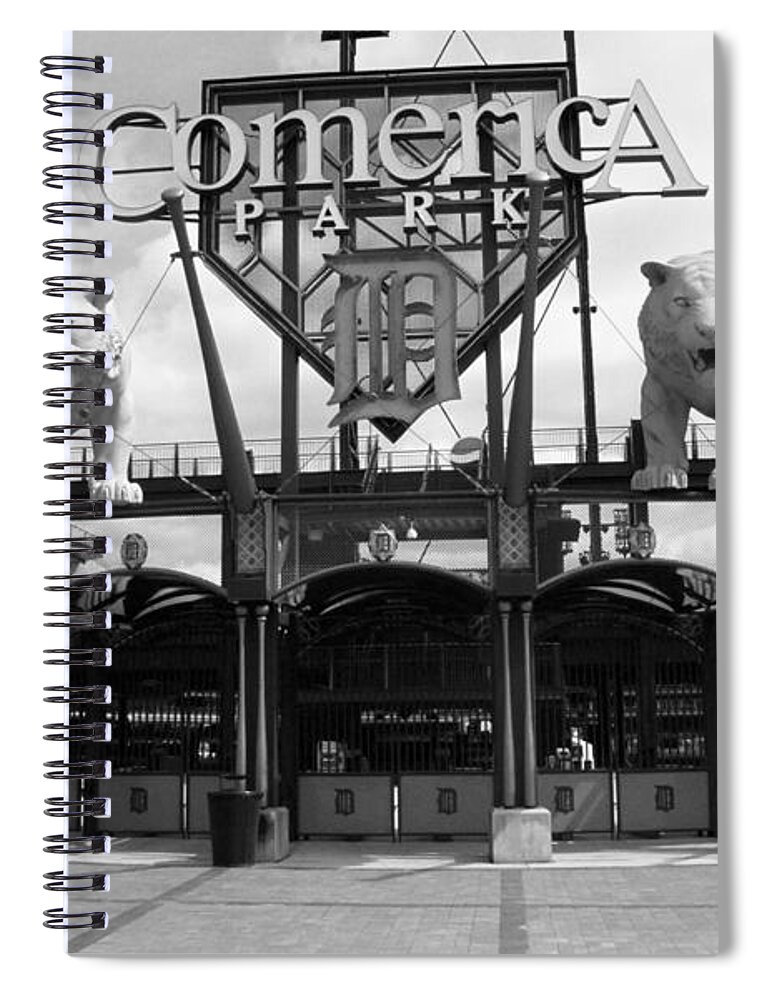 America Spiral Notebook featuring the photograph Comerica Park - Detroit Tigers #6 by Frank Romeo
