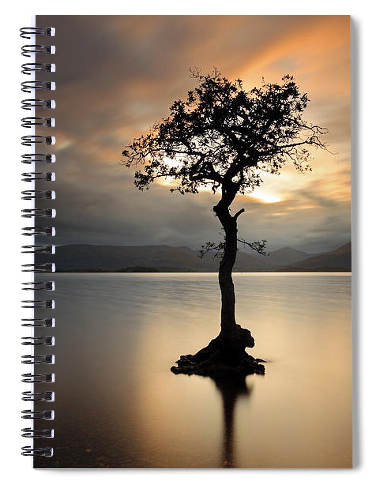 Loch Lomond Spiral Notebook featuring the photograph Loch Lomond Sunset #1 by Grant Glendinning