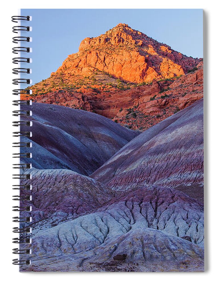 Tranquility Spiral Notebook featuring the photograph Sand Stone Rock Formation In Sw Usa #6 by Gavriel Jecan