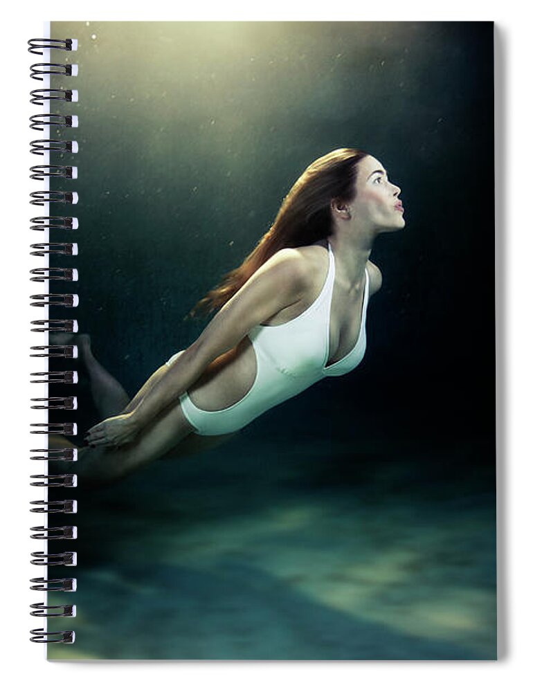 Underwater Spiral Notebook featuring the photograph Underwater #6 by Mark Mawson