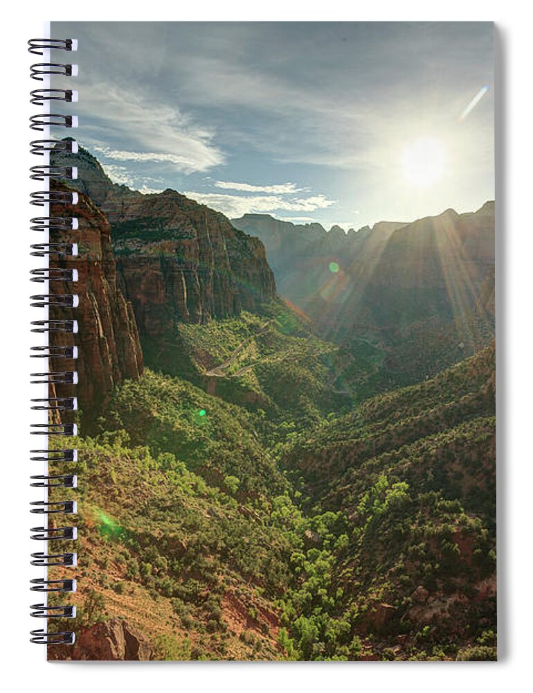 Tranquility Spiral Notebook featuring the photograph Zion Canyon National Park #6 by Michele Falzone