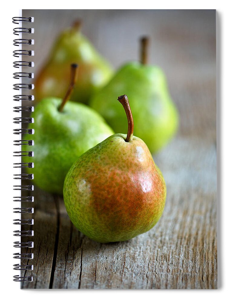 Pear Spiral Notebook featuring the photograph Pears #7 by Nailia Schwarz
