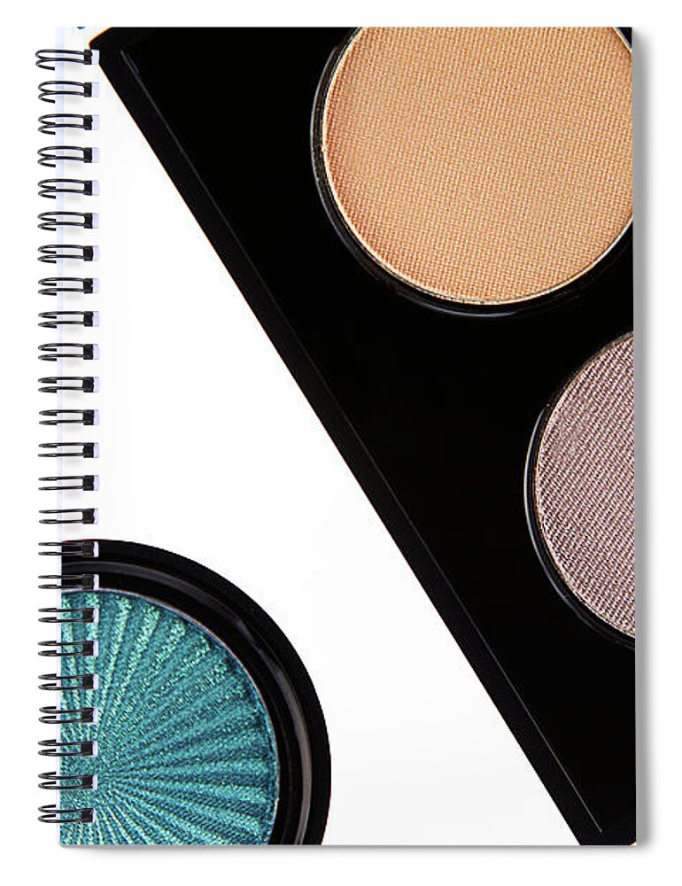 White Background Spiral Notebook featuring the photograph Still Life Of Beauty Products #7 by Stephen Smith