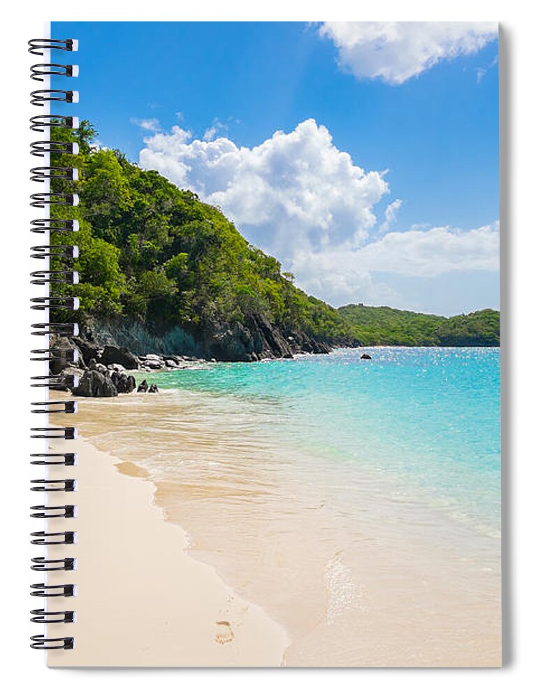 Caribbean Spiral Notebook featuring the photograph Beautiful Caribbean beach by Raul Rodriguez