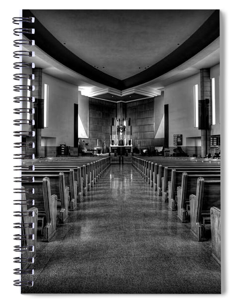 Mn Church Spiral Notebook featuring the photograph Church of Saint Columba #8 by Amanda Stadther