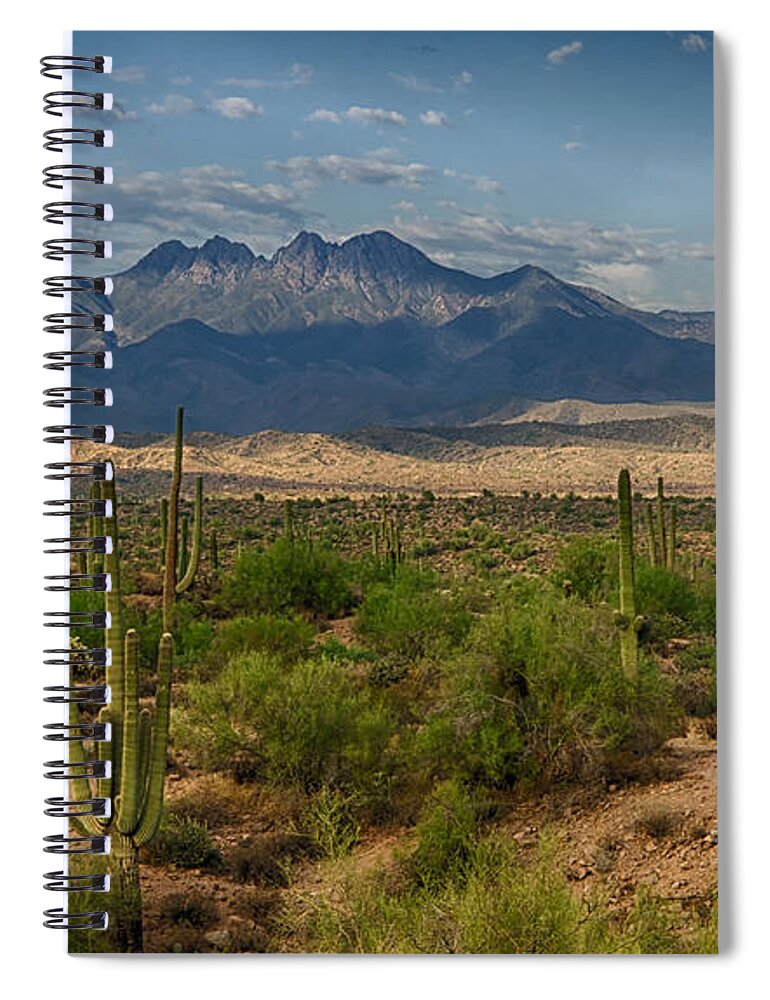 Desert Southwest Spiral Notebook featuring the photograph A Beautiful Desert Day by Saija Lehtonen