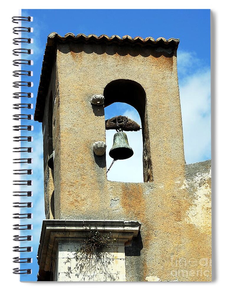 A Church Bell In The Sky Spiral Notebook featuring the photograph A Church Bell In The Sky 3 by Mel Steinhauer