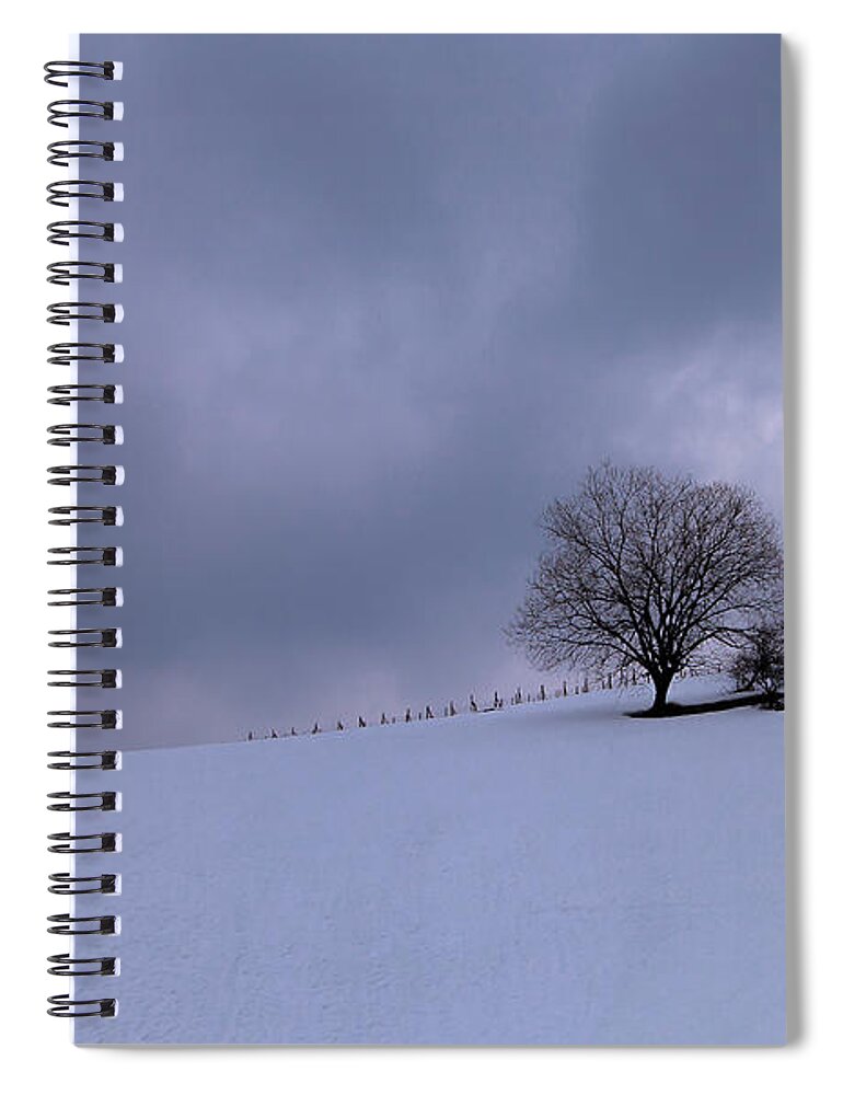 Snow Spiral Notebook featuring the photograph A Cold Winter Day by Irene Becker Photography