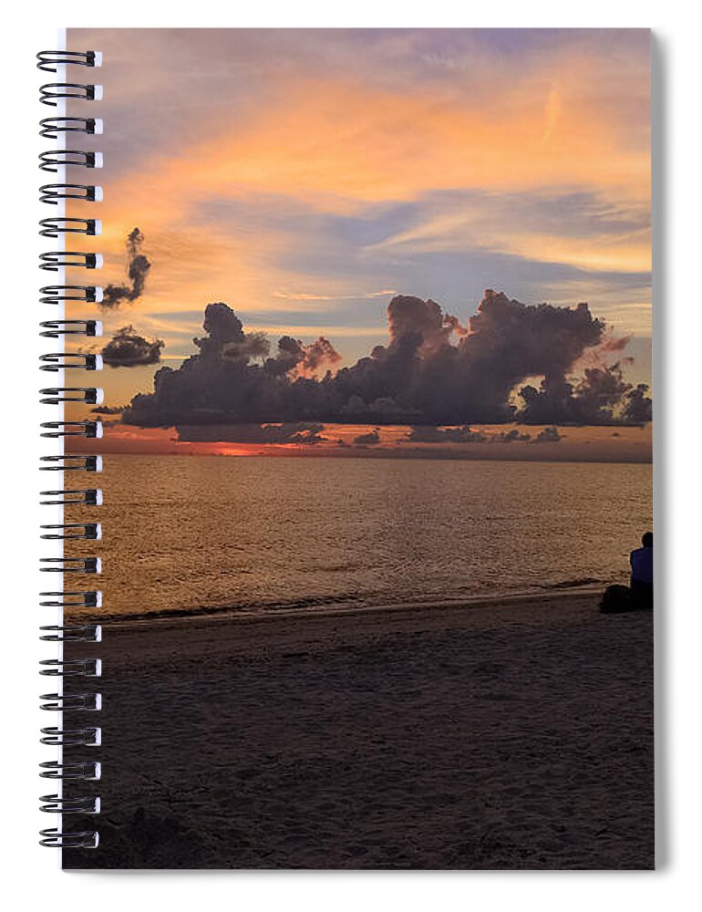 Sunset Spiral Notebook featuring the photograph A Gentle Love by Melanie Moraga