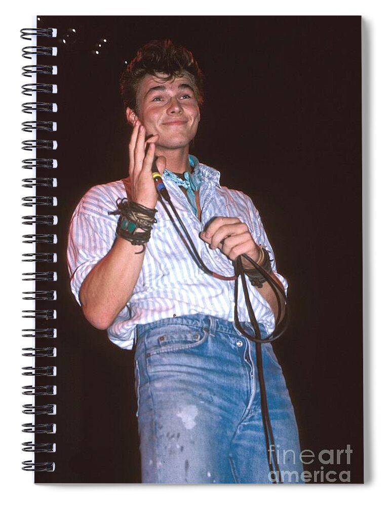 A-ha Spiral Notebook featuring the photograph A-Ha by Concert Photos