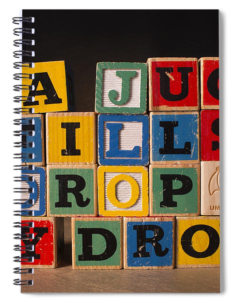 A Jug Fills Drop By Drop Spiral Notebook featuring the photograph A Jug Fills Drop by Drop by Art Whitton
