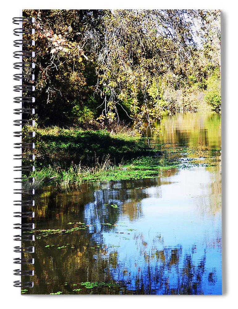 River Spiral Notebook featuring the photograph A Lazy River by Pamela Patch