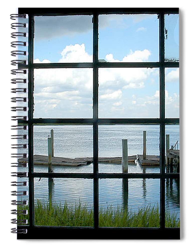 Window Spiral Notebook featuring the photograph A Look Outside by Scott Hansen