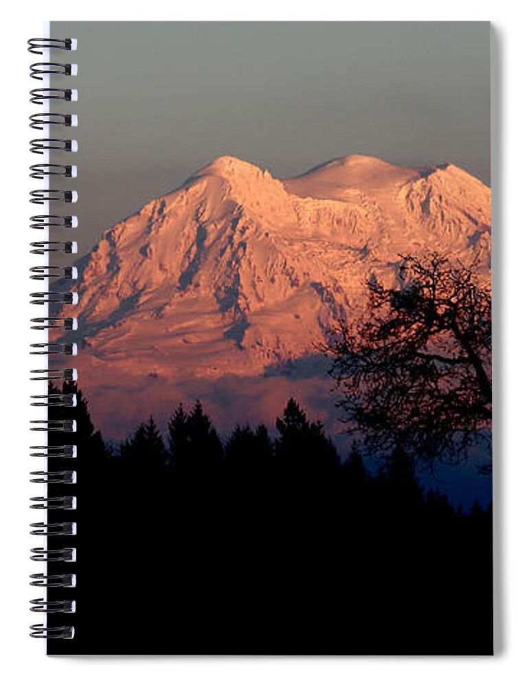 Landscape Spiral Notebook featuring the photograph A Majestic Goodnight by Rory Siegel