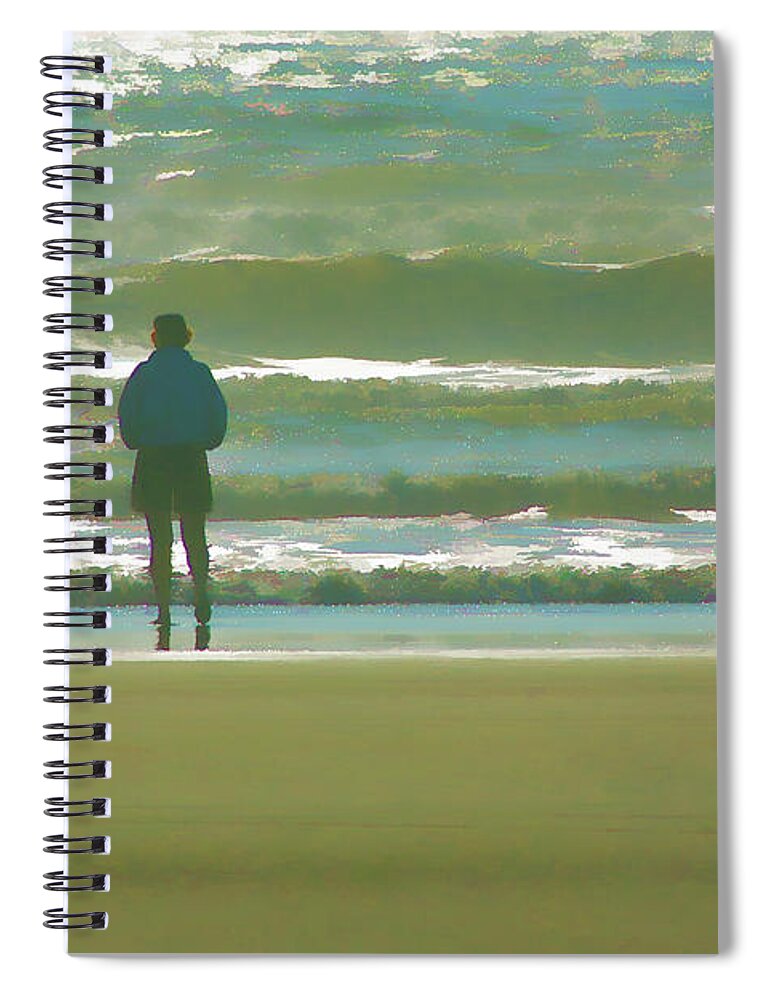 Greeting Card Spiral Notebook featuring the photograph A Memory of You by Allan Van Gasbeck