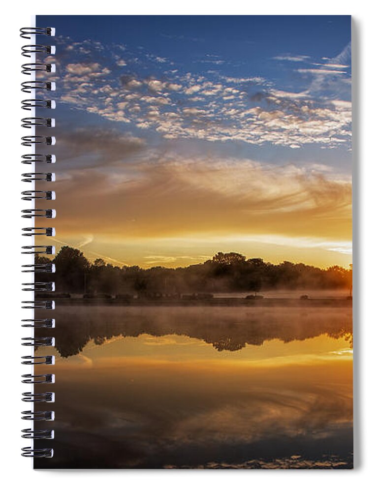 Sunrise Spiral Notebook featuring the photograph A new day by Everet Regal