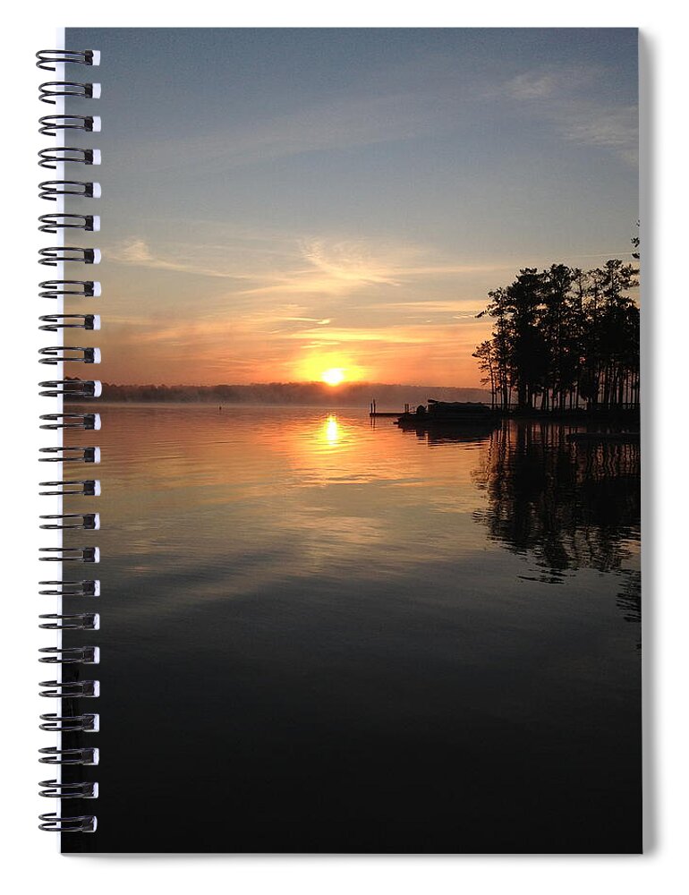 A New Day Spiral Notebook featuring the photograph A New Day by M West