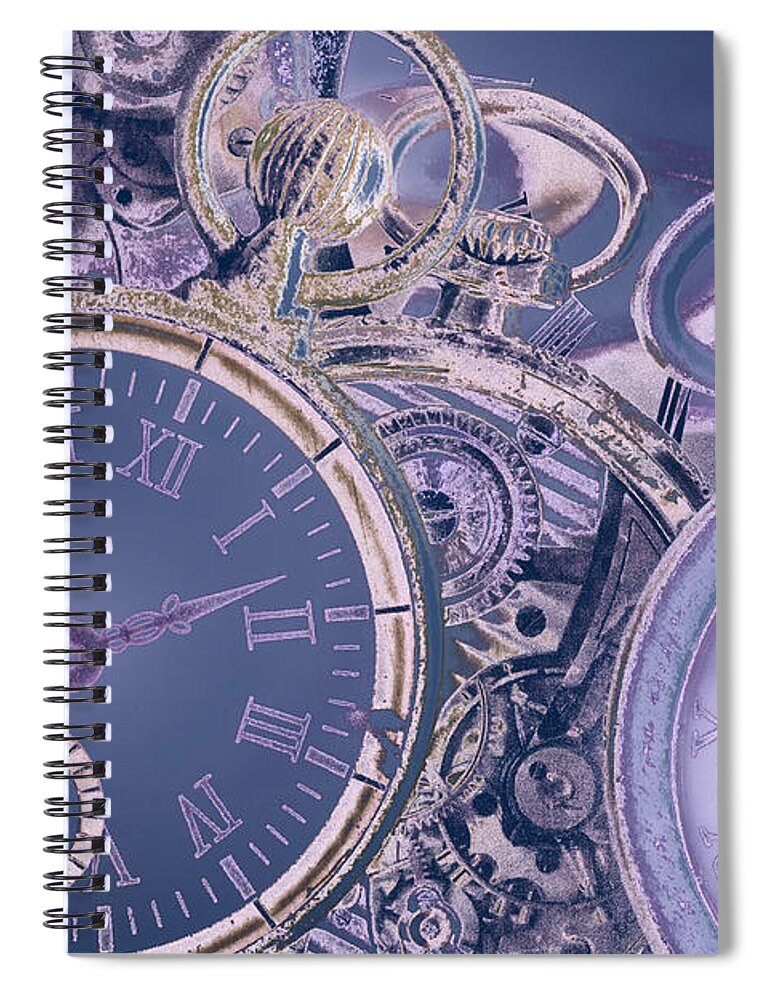 Time Spiral Notebook featuring the photograph A time of memories A time of forgetting by Ches Black