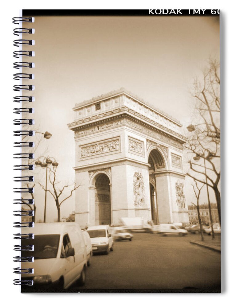  Paris Spiral Notebook featuring the photograph A Walk Through Paris 2 by Mike McGlothlen