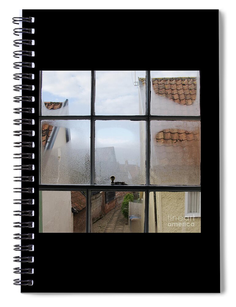 Window Spiral Notebook featuring the photograph A Wee Bit Chilly by Ann Horn