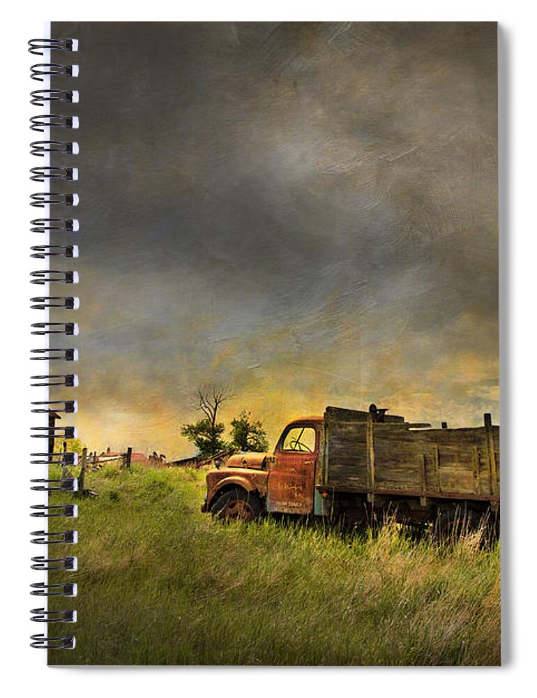 Dodge Spiral Notebook featuring the photograph Abandoned Farm Truck by Theresa Tahara