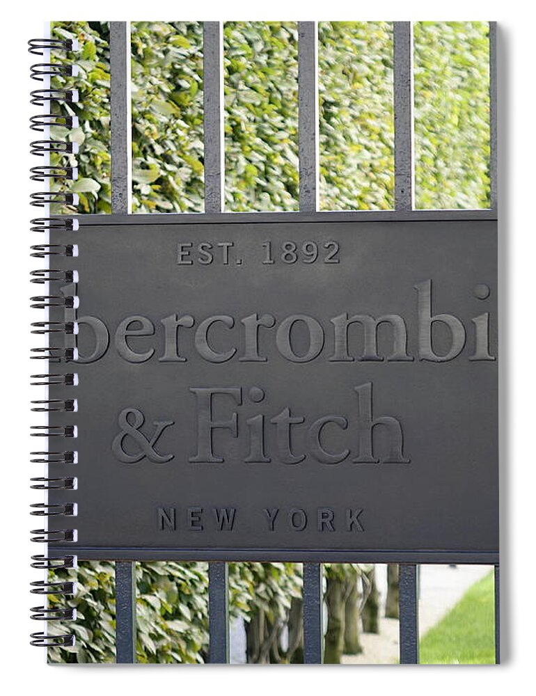Paris Spiral Notebook featuring the photograph Abercrombie And Fitch Store In Paris France by Rick Rosenshein
