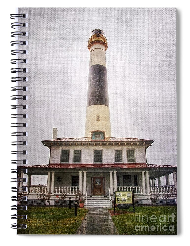 Absecon Spiral Notebook featuring the photograph Absecon Lighthouse by Debra Fedchin