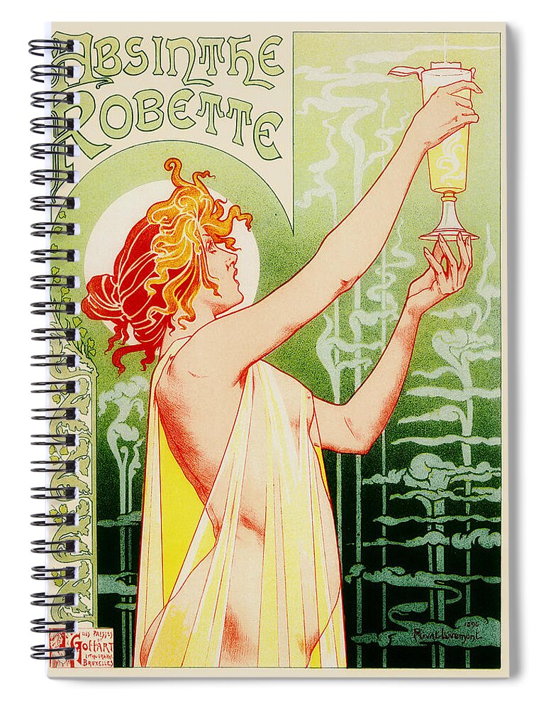 Poster Spiral Notebook featuring the photograph Absinthe Robette by Mountain Dreams