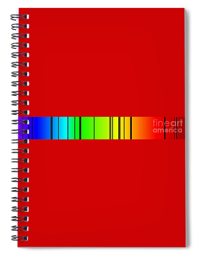 Absorption Spiral Notebook featuring the photograph Absorption Spectroscopy For Carbon by Phil Degginger