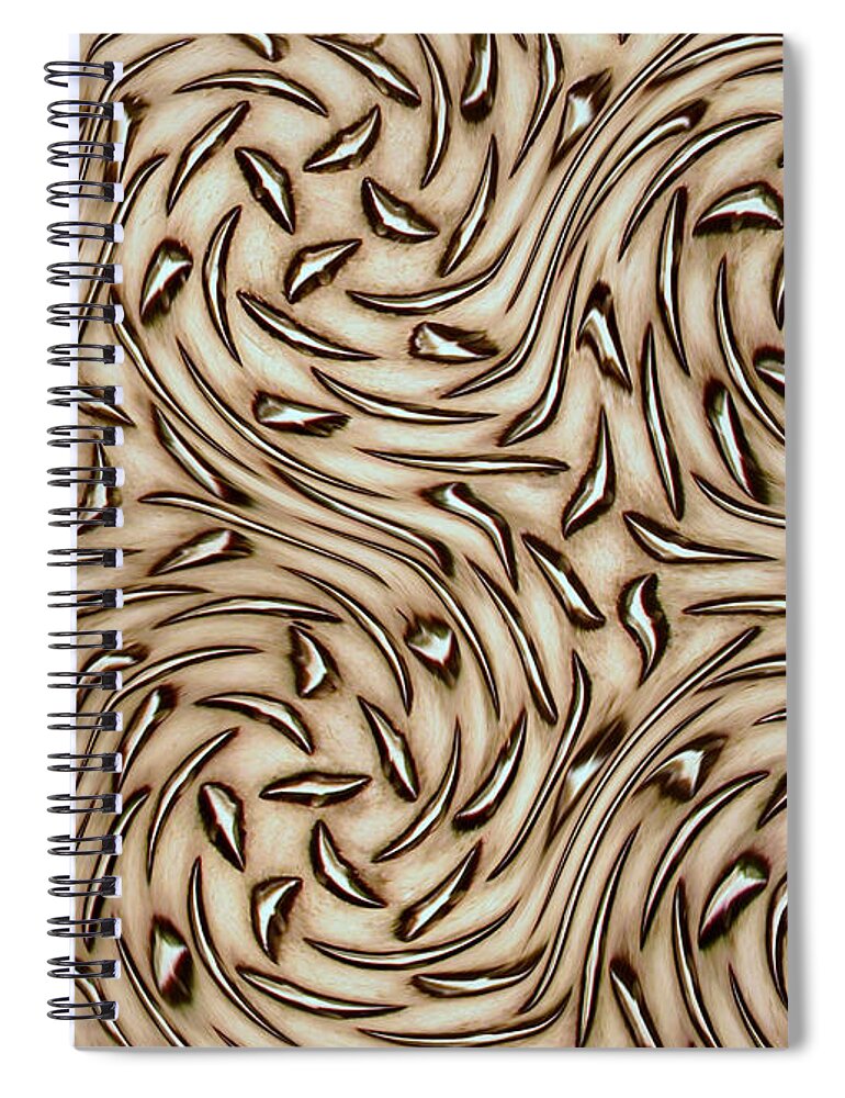 Bill Kesler Photography Spiral Notebook featuring the photograph Abstract Aluminum by Bill Kesler
