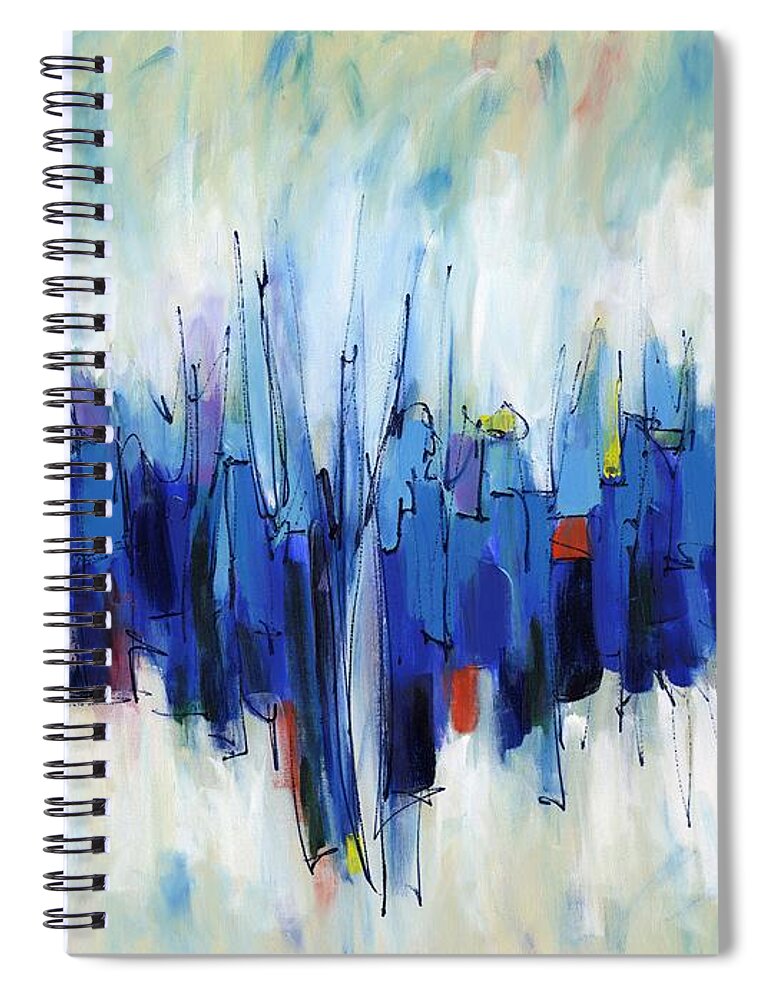 Abstract Spiral Notebook featuring the painting Abstract Art Sixty-Two by Lynne Taetzsch