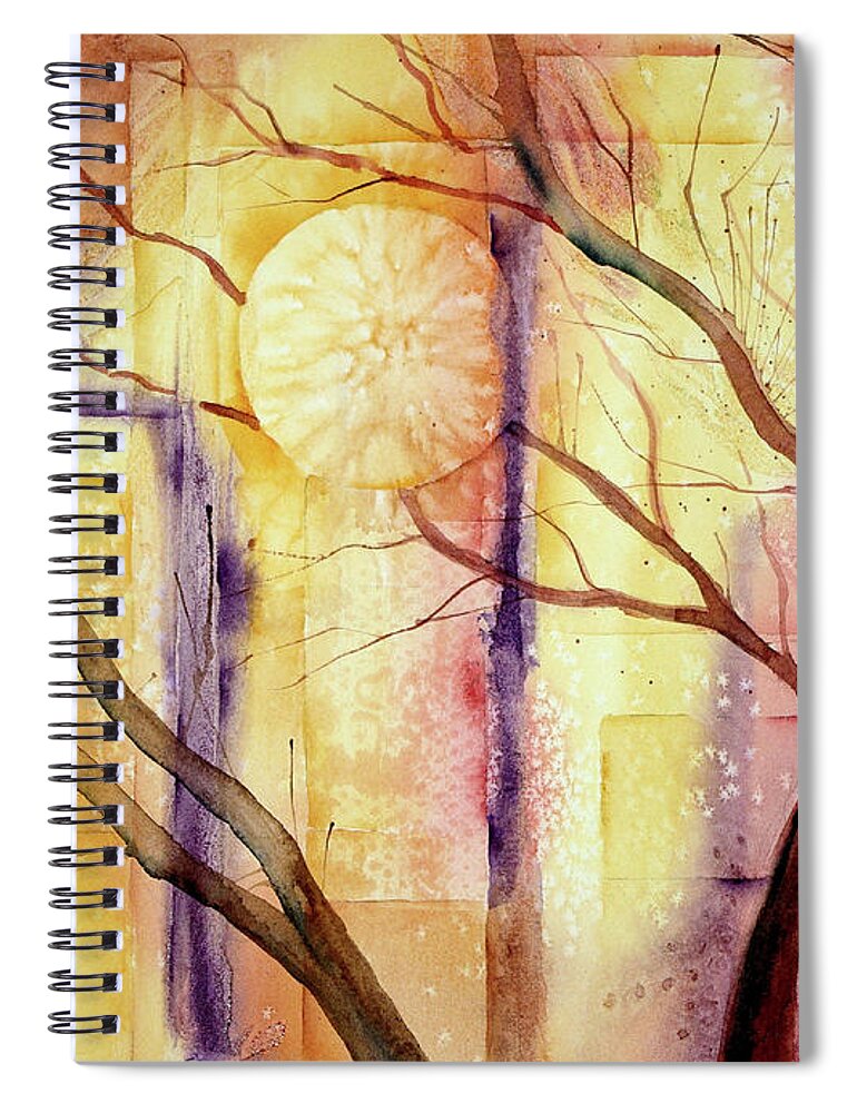 Art Spiral Notebook featuring the photograph Abstract Full Moon by By Doris Jung-rosu