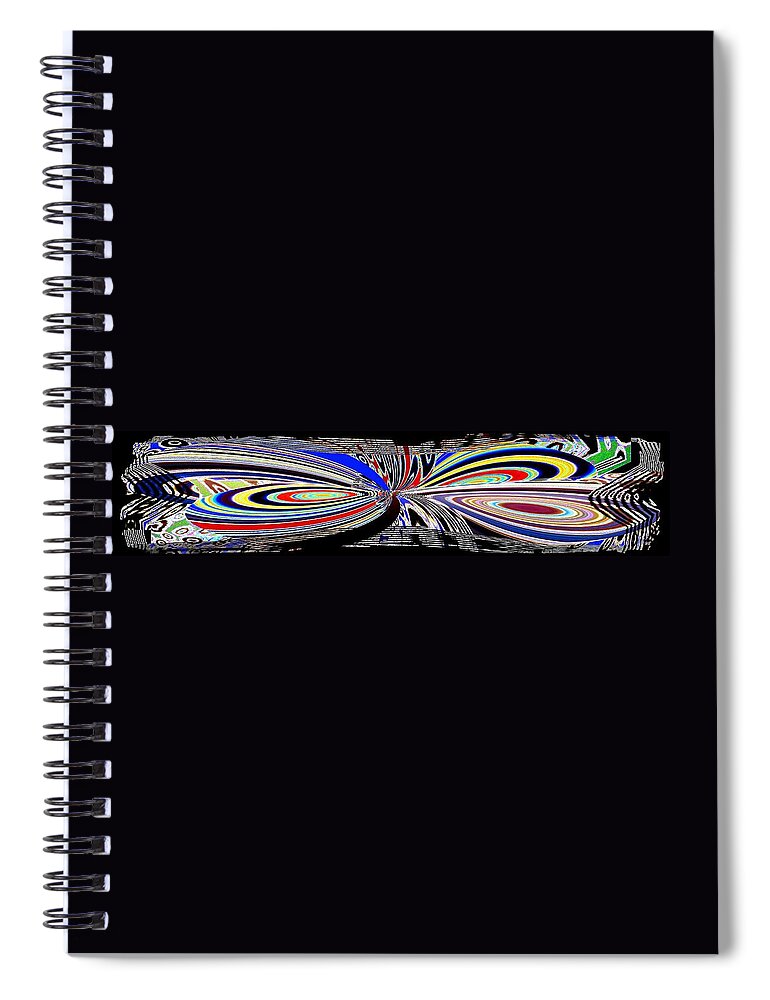 Abstract Fusion Spiral Notebook featuring the digital art Abstract Fusion 197 by Will Borden