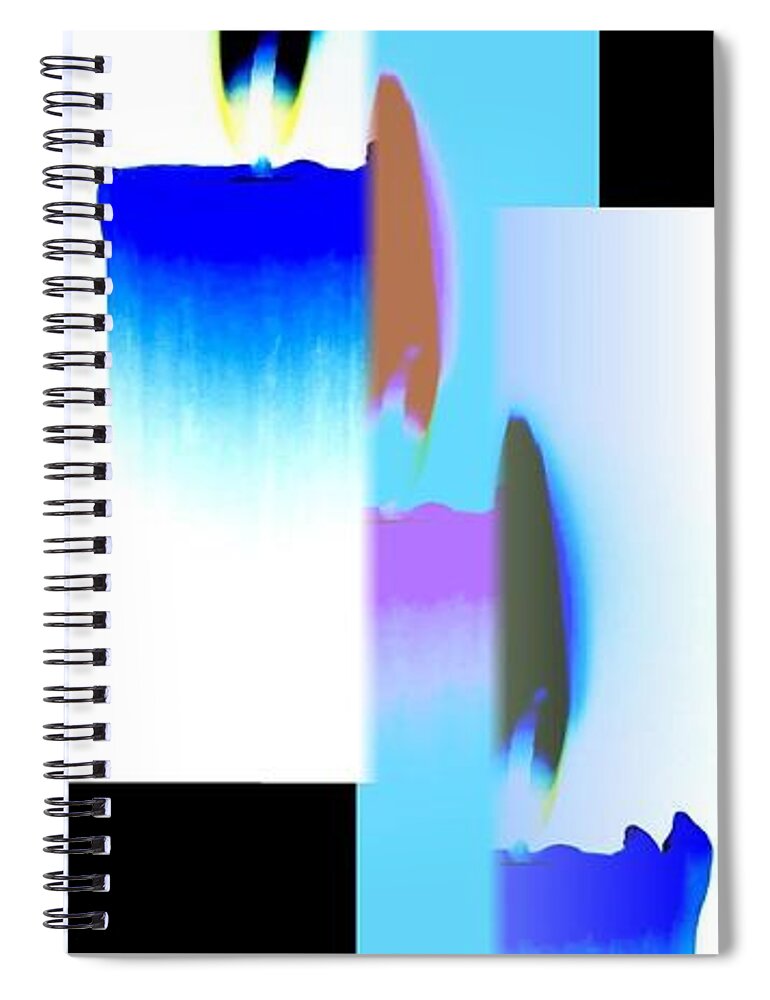 Abstract Fusion 220 Spiral Notebook featuring the digital art Abstract Fusion 220 by Will Borden